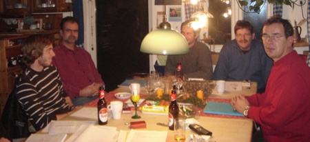 Sitzung der Projektgruppe Ende 2007